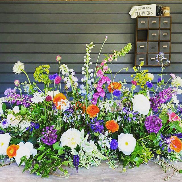 Eco Funeral Flowers — a hands-on, foam-free floristry workshop at The Clockhouse, Field Gate Flowers (MK16 8JX) · with farewell pieces taken to Lathbury Church on 10 October